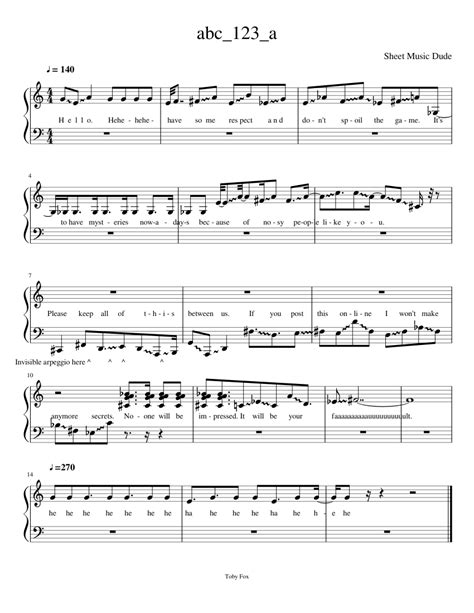 abc_123_a Sheet music for Piano (Solo) | Musescore.com