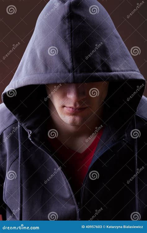 Man In A Hoodie Stock Photo - Image: 40957603