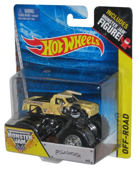 Monster Jam Bulldozer (2013) Hot Wheels Off-Road Toy Truck #65 w/ Mini Figure - Walmart.com