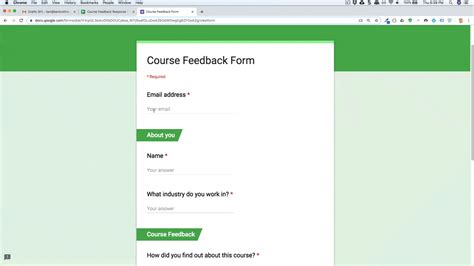 Respond to feedback from students in a course