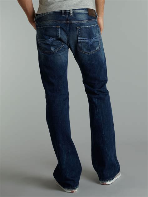 Diesel Zatiny 885w Bootcut Jeans in Blue for Men | Lyst