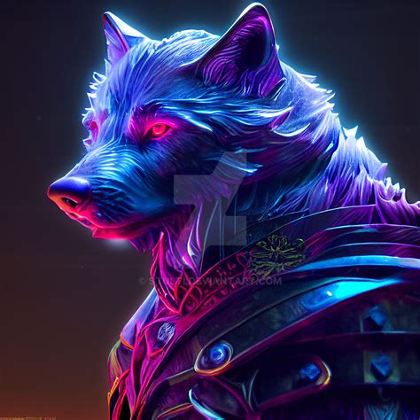 Neon Wolf by Stulti on DeviantArt