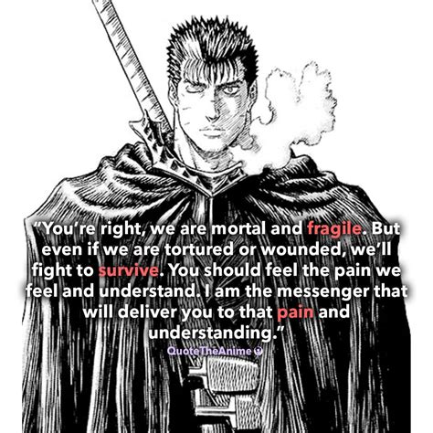 62 Inspirational Guts Quotes from the Berserk Anime Series