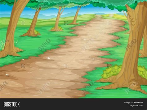 Path Through Cartoon Vector & Photo (Free Trial) | Bigstock