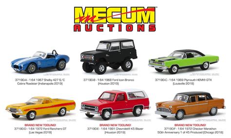 GREENLIGHT 37190 MECUM AUCTIONS COLLECTOR CARS SERIES 4, SET OF 6 DIECAST 1:64 | eBay