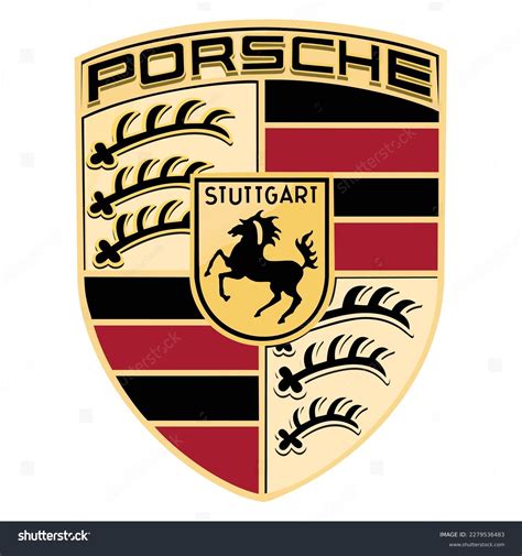 Porsche Logo Art Icon Emblem Sign Stock Vector (Royalty Free) 2279536483 | Shutterstock