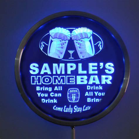 custom led bar signs