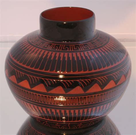 Traditional Navajo Pitch Pottery and Navajo Etched Pottery