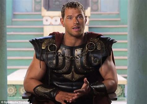 Shirtless Kellan Lutz flexes his muscles in new movie The Legend of ...