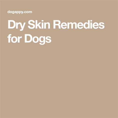 Dry Skin Remedies for Dogs | Skin remedies, Dry skin remedies, Dry skin