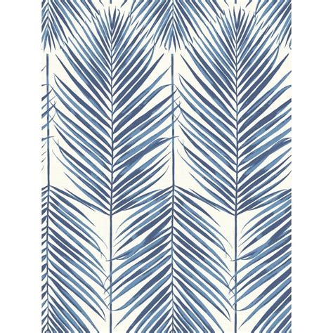 Seabrook Designs Paradise Coastal Blue Palm Leaf Wallpaper-MB30002 ...