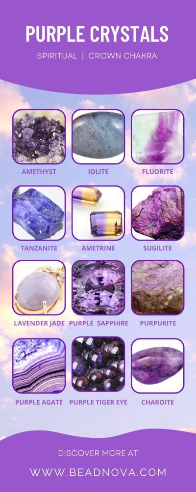 Purple Crystals List: Names, Meaning, Healing, and Uses - Beadnova