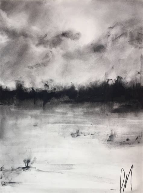 Buy Home Range No. 2: The Winter Storm Field, a Charcoal on Paper by James Marie from United ...