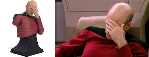 Star Trek TNG Captain Picard Facepalm Bust – TrekToday