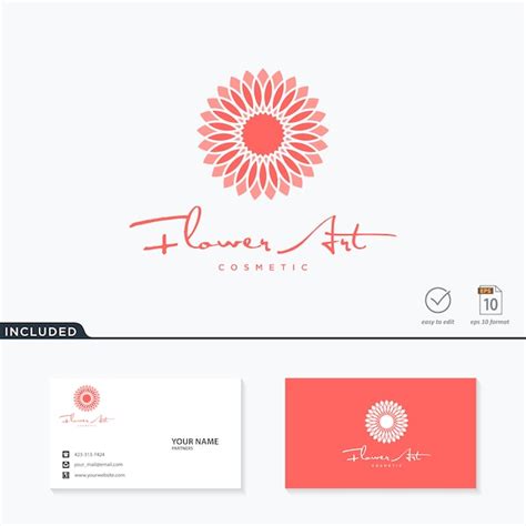 Premium Vector | Flower logo design inspiration