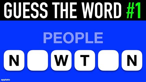 Guess The Secret Word Game Examples