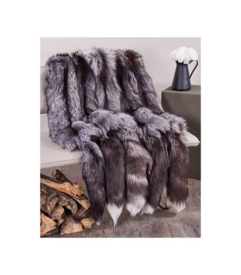 XL Silver Fox Fur Pelts / Tanned Skins: FurSource.com