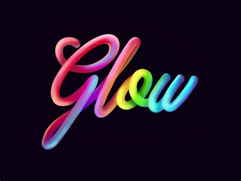 Glow | Kids graphic design, Typography shirt design, Creative typography