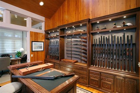 Custom Home Gun Rooms & Cabinetry | Woodworking Gun Cabinet