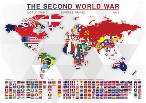 The Second World War - Ideologies and Flags. - Maps on the Web