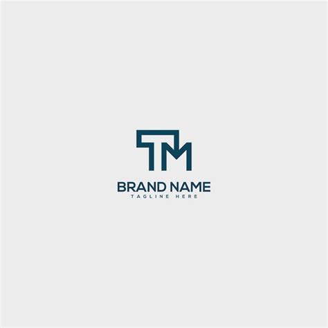 Premium Vector | Creative minimal TM MT letter business logo with black and white color initial ...