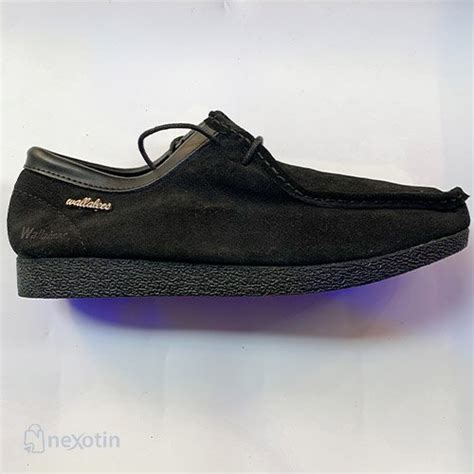 Wallabees Black Suede & Leather Casual Shoes - Nexotin.com