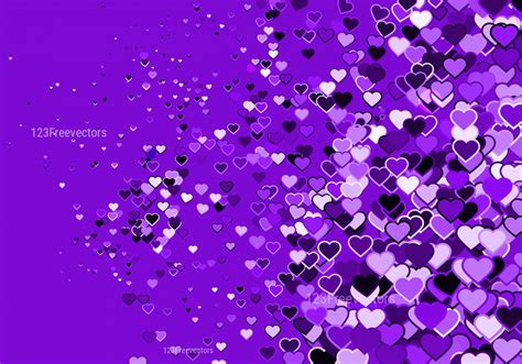 Free Valentines Day Background with Romantic Hearts