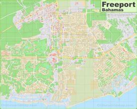 Freeport Map | Bahamas | Detailed Maps of Freeport