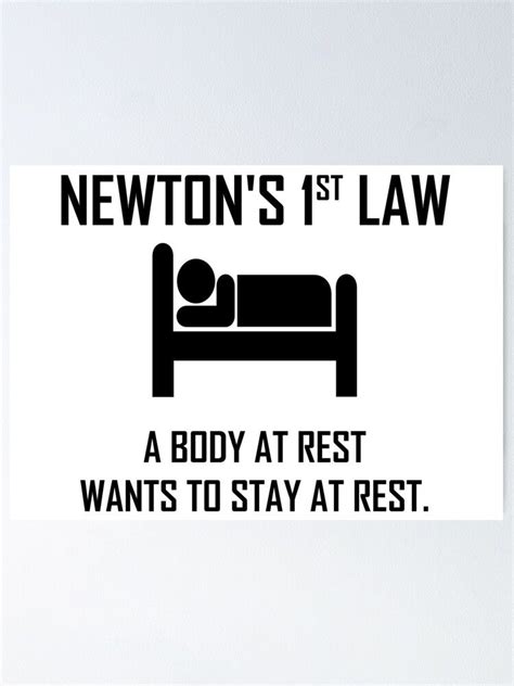 Newton's First Law Poster