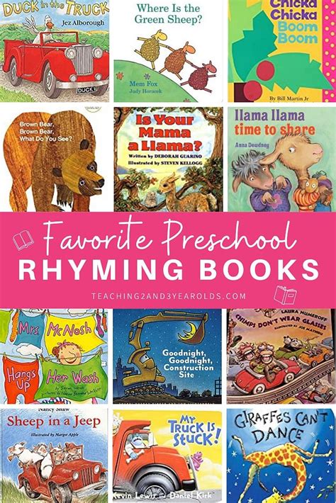 12 Favorite Rhyming Books for Preschoolers | Rhyming books, Preschool ...