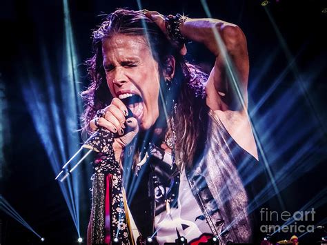 Aerosmith Steven Tyler Singing In Concert Photograph by Jani Bryson ...