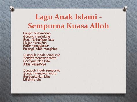 Lagu Anak Islami, Lagu PAUD Tema Alam Semesta - PAUD JATENG