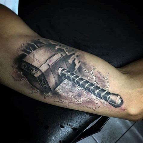 Design Hammer Thor Mjolnir Tattoo