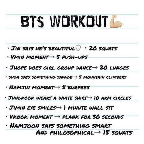 BTS Workout | ARMY's Amino