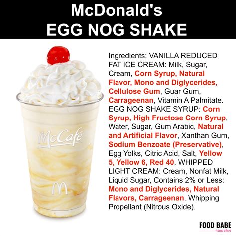 Mcdonald S Eggnog Shake Nutrition Facts | Besto Blog