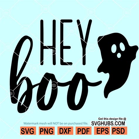 Hey boo svg file, Halloween SVG, Hey Boo svg, boo svg file, hey boo ...