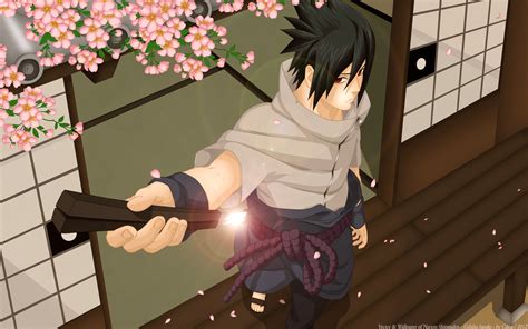 Sasuke Uchiha Springtime HD Anime Wallpaper