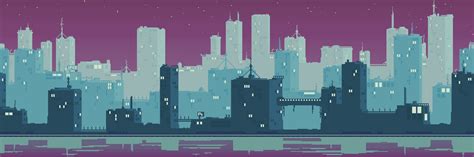 Pixel CityScape by Menasu-Art on DeviantArt