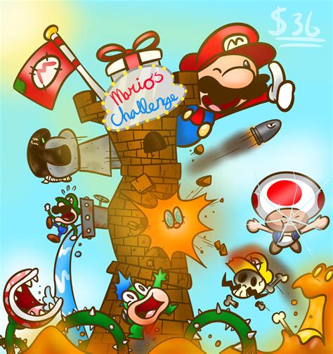 Smg4 fanart. the mario challenge by powerdrawer on DeviantArt