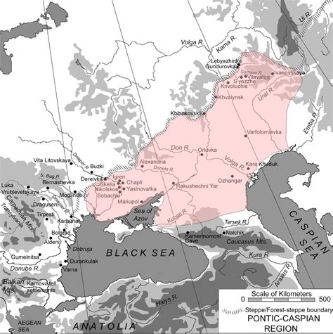 The Pontic-Caspian Steppe: The claimed homeland of the Aryans | Historical maps, History ...