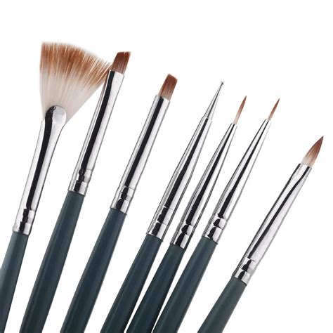 7pcs/Set DIY Professional Nail Art Brush Design Painting Tool Pen Polish Brush Set Gel UV Nail ...