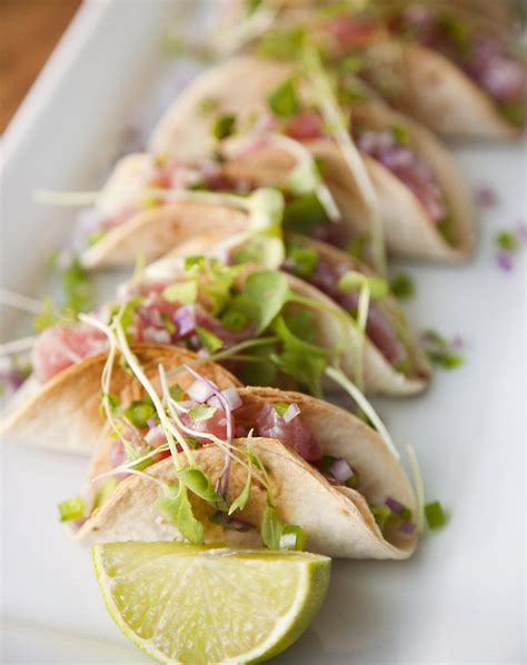 Yellowfin Tuna Ceviche Tacos