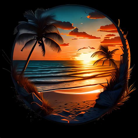 Solve Sunset at the Beach jigsaw puzzle online with 100 pieces