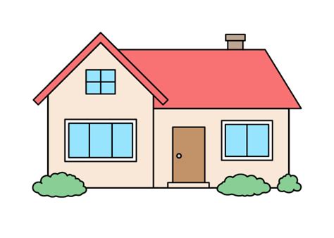 Simple House Drawing Side View / Very simple yet very ideal.