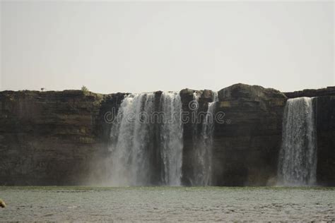 Chitrakoot Waterfalls Plunge from the Hight Stock Image - Image of view, outdoor: 243921123