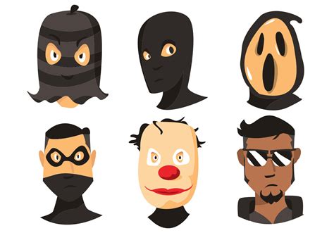 Robber Vector Set - Download Free Vector Art, Stock Graphics & Images