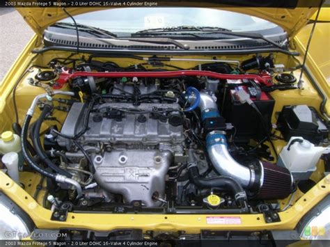 2.0 Liter DOHC 16-Valve 4 Cylinder Engine for the 2003 Mazda Protege ...