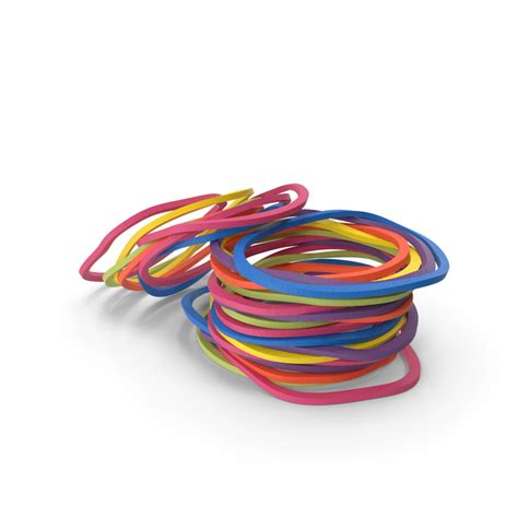 Pile of Colored Rubber Bands PNG Images & PSDs for Download | PixelSquid - S112986952