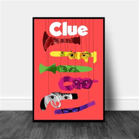 Clue Movie Poster minimalist Fan Art - Etsy