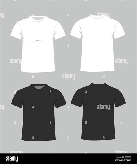 Blank t-shirt template. Front and back Stock Vector Image & Art - Alamy